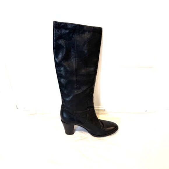 Gorgeous Moma Tall Black Heeled Boots (ladies 9) - Picture 5 of 5
